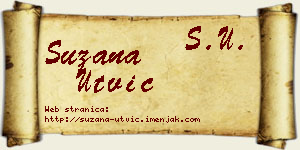 Suzana Utvić vizit kartica